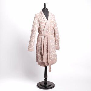 NEW Kirkland's Home Women's Cloud Leopard Robe - Taupe - Size L/XL